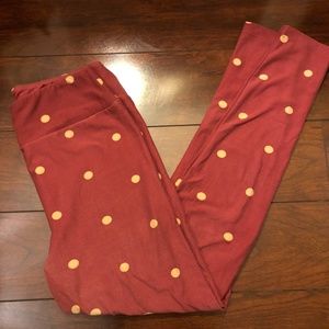 ❌ SOLD ❌ LuLa Roe Leggings Pant Gold Lush Soft